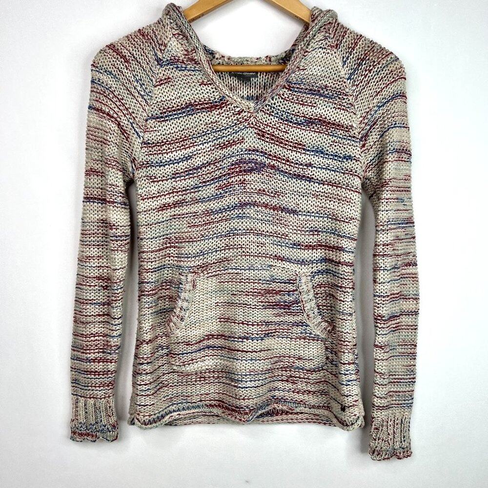 Eddie Bauer Westbridge Knit Hooded Pullover Sweater XS